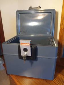 lot 80 image: First Alert -.62 Cubic Foot Water and Fire Protector File Chest