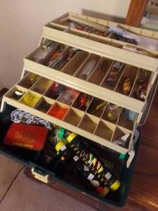 lot 134 image: Tackle Boxes Filled with Assorted Baits and Tackle