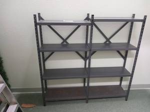 lot 180 image: 58 x 30 x 12 Metal Shelves