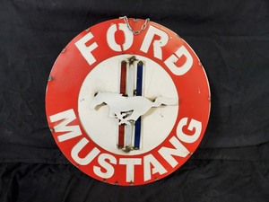 lot 48 image: New Recycled Metal Ford Mustang Sign