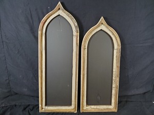 lot 49 image: 2 Recycled Wood Shabby Chic Chalkboards