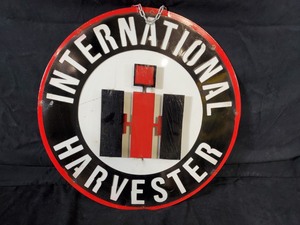 lot 56 image: New Recycled Metal International Harvester IH Sign