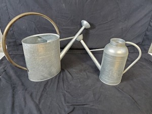lot 63 image: 2 New Metal Watering Cans