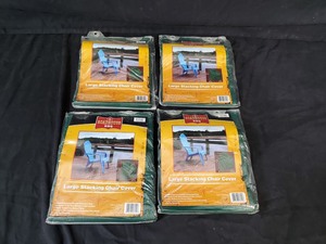 lot 82 image: 4 New Large Stacking Chair Covers