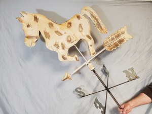 lot 4 image: New Large Metal Horse Weathervane