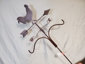lot 10 image: New 86 Inch Weathervane with Double Shepherd Hook