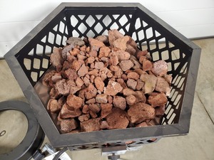 lot 1 image: New Propane Fire Pit with Hose and Regulator