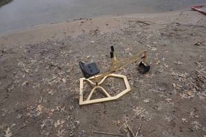 lot 18 image: Metal Children Excavator BeachSand Box Toy