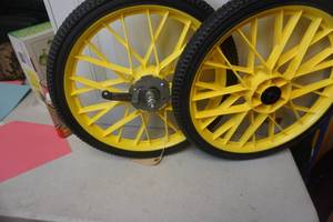 lot 97 image: 2 - 16 BikeUtility Cart Wheels and Rims