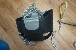 lot 100 image: Outdoor Swing Set Swing Chair With Support Chains With Pull Up Swing