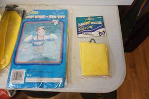 lot 102 image: Lot of Safety Swim Aids, Arm Floats, and Swim Caps