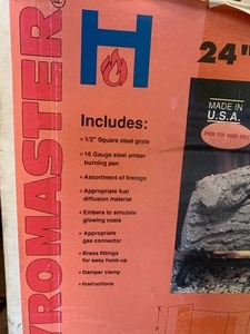 lot 136 image: Pyromaster 24 Gas Fireplace Decorative Log Set