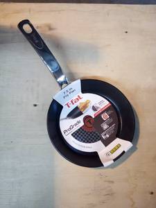 lot 22 image: ProGrade 8 in. Titanium Nonstick Frying Pan in Black by T-fal