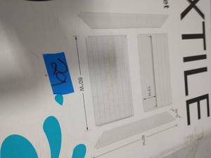 lot 29 image: BOOTZ INDUSTRIES Nextile 30 in. x 60 in. x 60 in. 4-Piece Direct-to-Stud Alcove Tub Surround in White