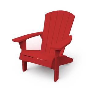 lot 26 image: KETER Troy Red Adirondack Chair