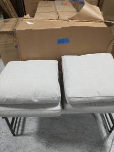 lot 72 image: HAMPTON BAY Windsor Biscuit Dining Chair Slipcover Set