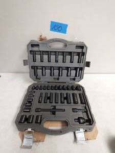 lot 100 image: GEARWRENCH 38 in. Drive SAEMetric Std.Deep Impact Socket Set (44-Piece)