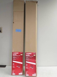 lot 111 image: 2 HUSKY 8 in. x 55 in. Slat Wall Panel Starter Kit (8-pieces)
