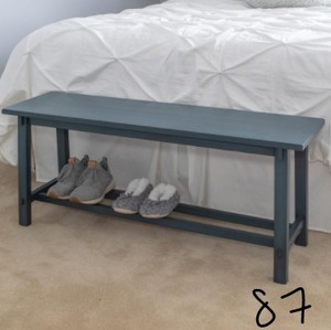 lot 87 image: Kyoto Antique Navy Bench