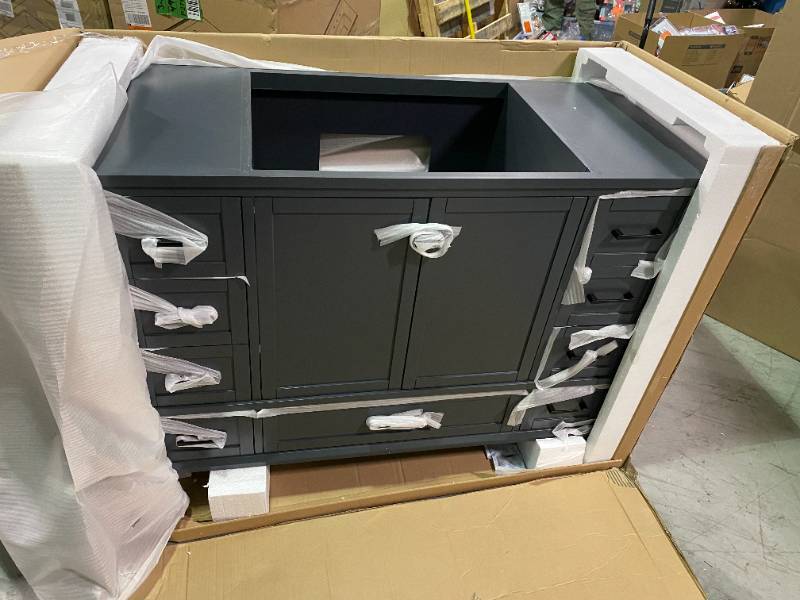 Merryfield 48 in. W x 21-1/2 in. D Bathroom Vanity Cabinet Only in Dark Blue-Gray