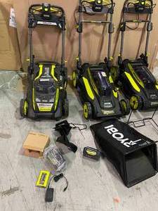 lot 8 image: Lot of 3 20 inch cordless Lawn Mower Customer Returns See Pictures