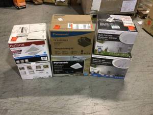 lot 27 image: Lot of 6 assorted bathroom fans  Customer Returns See Pictures