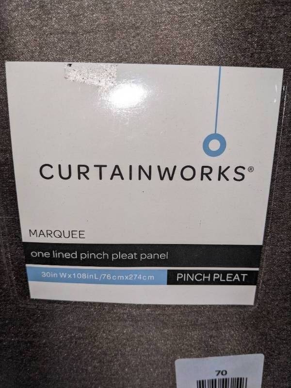 lot 70 image: Pair of Curtainworks Marquee Pinch Pleat Curtain Panels