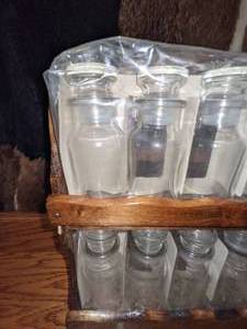 lot 52 image: Giftwood Japan Wood Spice Rack, NOS