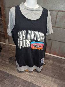lot 158 image: Rare Vintage San Antonio Spurs Shirt, Made by The Game Brand