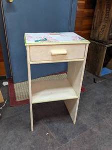 lot 92 image: 1950s Wooden Telephone Table with Drawer
