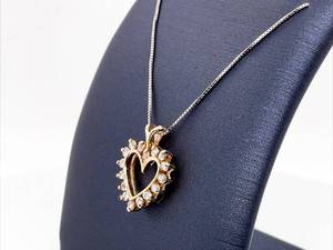 15 Carat Diamond Heart Shaped Estate Pendant in 14k Yellow Gold $750 Retail VIDEO