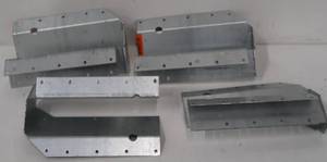 lot 258 image: Simpson Strong Tie SUR ZMAX Galvanized Joist Hanger for 2x10 Nominal Lumber, Skewed Right #SUR210Z - 4 Pack
