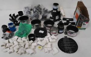 lot 281 image: Sprinkler Assortment - Rain Bird and PlumbQuik Pipes and Grates