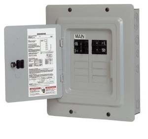lot 203 image: Siemens 100 Amp 10-Space 20-Circuit Main Breaker Load Center Renovation Value-Pack