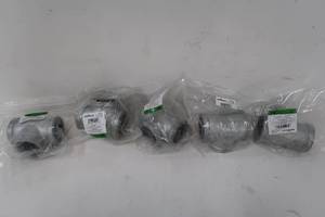 lot 285 image: LDR Industries 1-14 in. Galvanized Iron Tee - 5 Pack