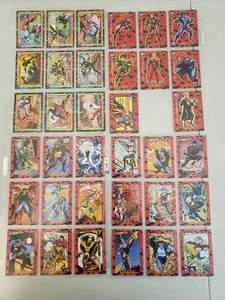 lot 56 image: Large Collection of 35 1993 DC Bloodlines Trading Cards