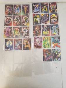 lot 61 image: Large Collection Of 26 1992 Marvel Trading Cards