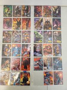 lot 64 image: Large Collection of 35 1998 Marvel Trading Cards