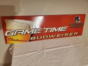 lot 38 image: Budweiser Minnesota Football Metal Sigh