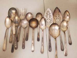 lot 30 image: Collection Of Old Friendship Modality Silverware