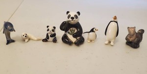 lot 77 image: Collection Of Small Ceramic Like Animal Figurines