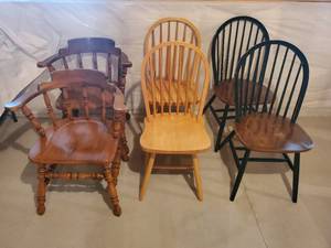 lot 82 image: Collection Of Six Chairs