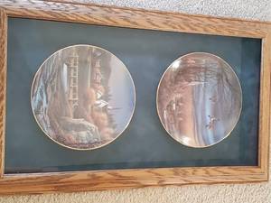 lot 99 image: Two Framed Terry Redlin Plates With Certificate Of Authenticity