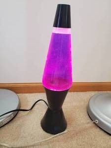 lot 115 image: Two Floor Lamps With Lava Lamp