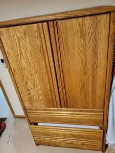 lot 135 image: Wood Armoire
