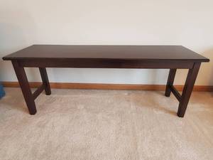 lot 140 image: Wood Bench By Whalen Furniture Inc