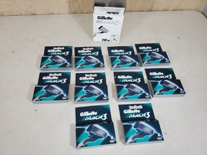 lot 53 image: 40 New Gillette Mach 3 Razor Cartridges