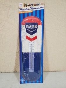 lot 13 image: New Standard Station Chevron Thermometer