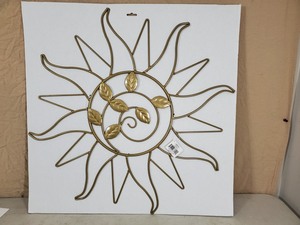 lot 25 image: New Large Metal Sun