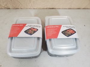 lot 39 image: 2 New 20 Piece Frigidaire Food Storage Sets